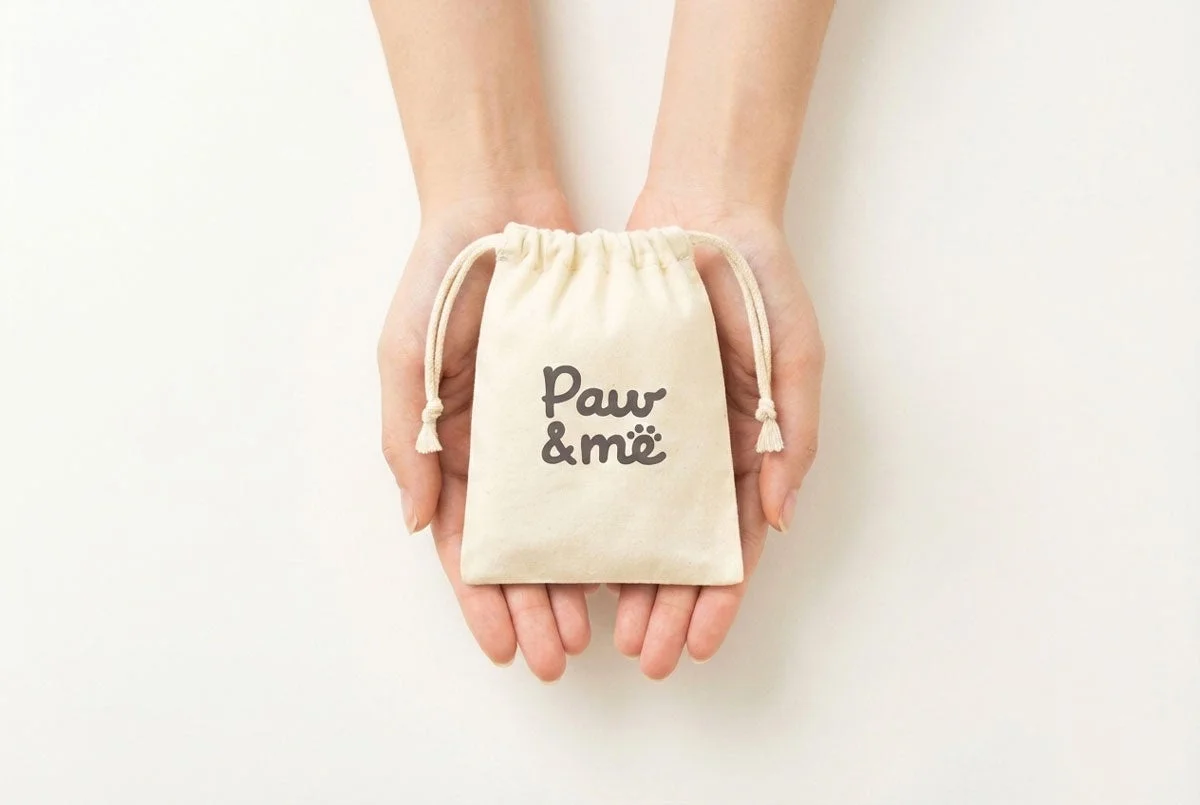 Paw & meオリジナル巾着袋