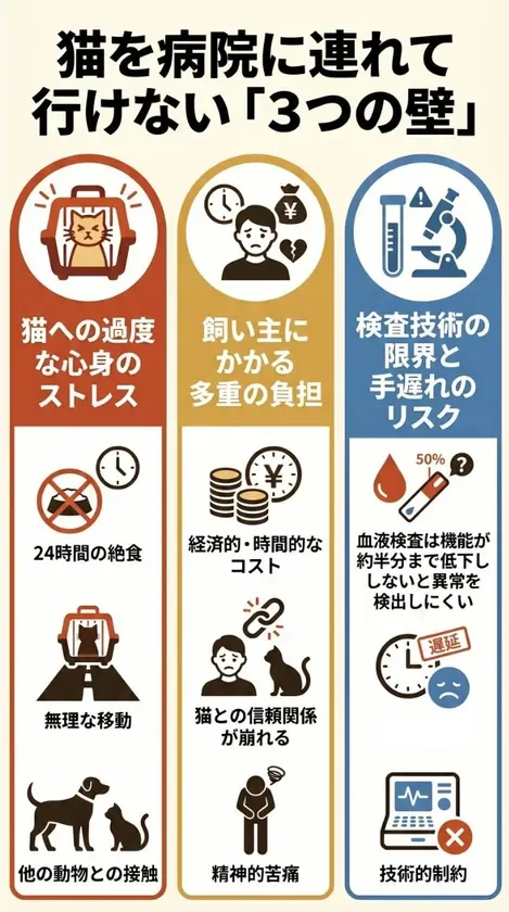 猫を病院に連れて行けない「3つの壁」