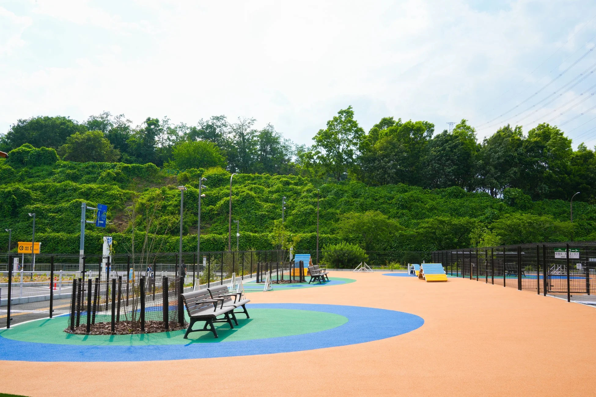 ドッグランの広い風景