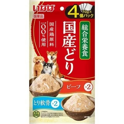 いなば 国産どり 総合栄養食 ビーフ とり軟骨