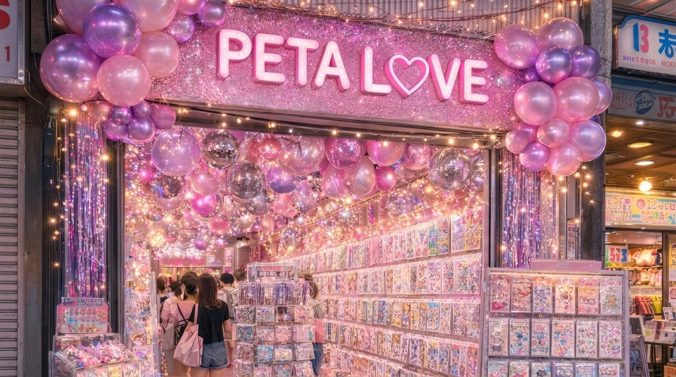 PETA L♡VEの華やかな店先