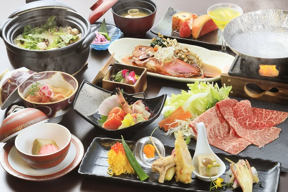 豪華な会席料理