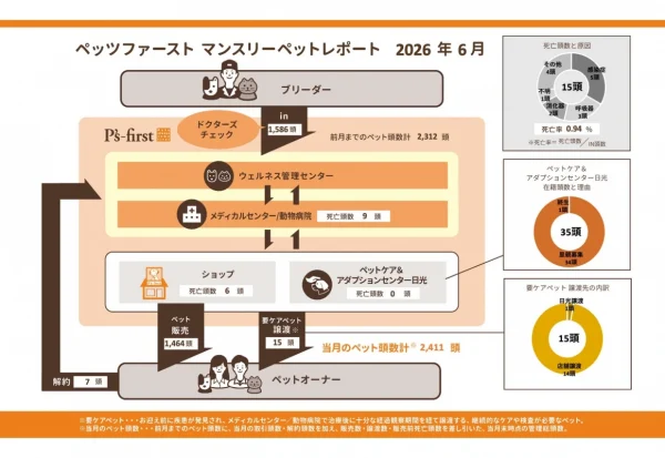 ペッツファーストグループの6月度レポートでわかる！ペットと家族の素敵な出会いを支える取り組み