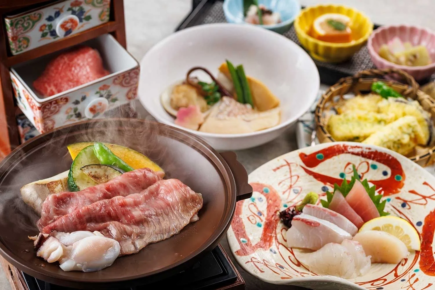 豪華な和食