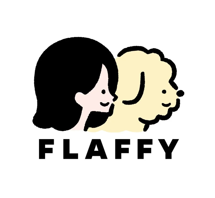 FLAFFYのロゴとイラスト