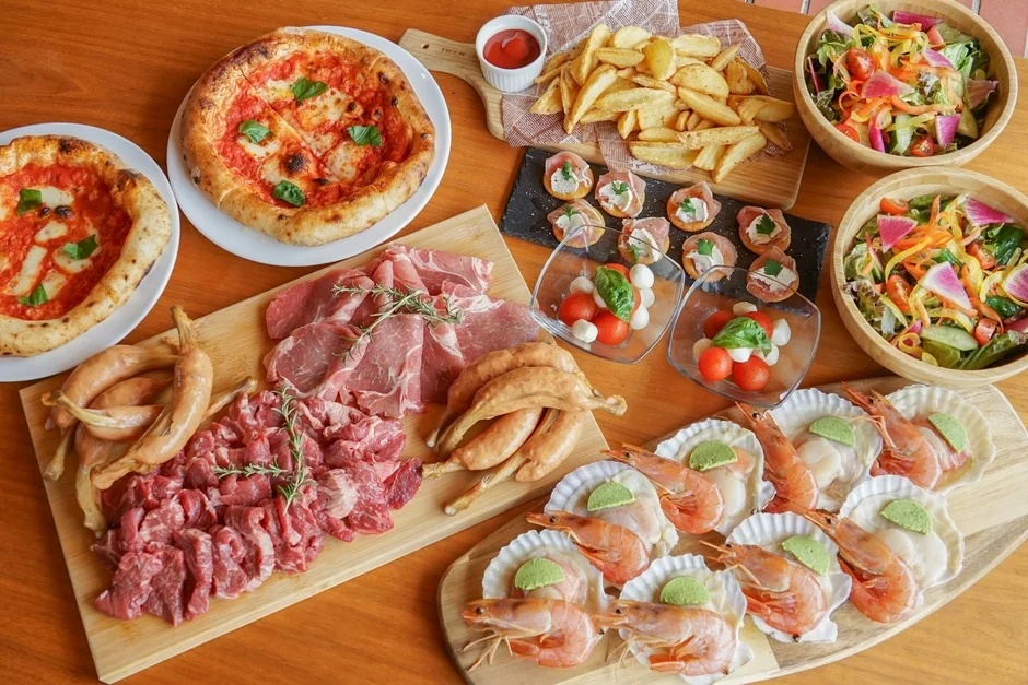 ビアガーデンBBQの豪華メニュー