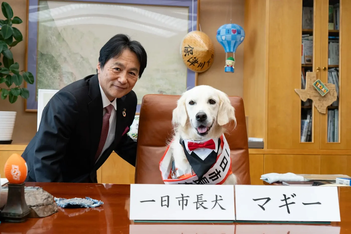 一日市長犬マギーちゃん
