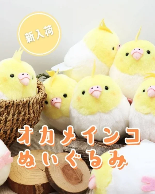 手のひらサイズの“もふもふ”な相棒が登場！ことりすまいるから「オカメインコ ぬいぐるみ」が新発売