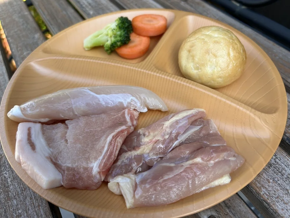 BBQ用の愛犬ディナー食材