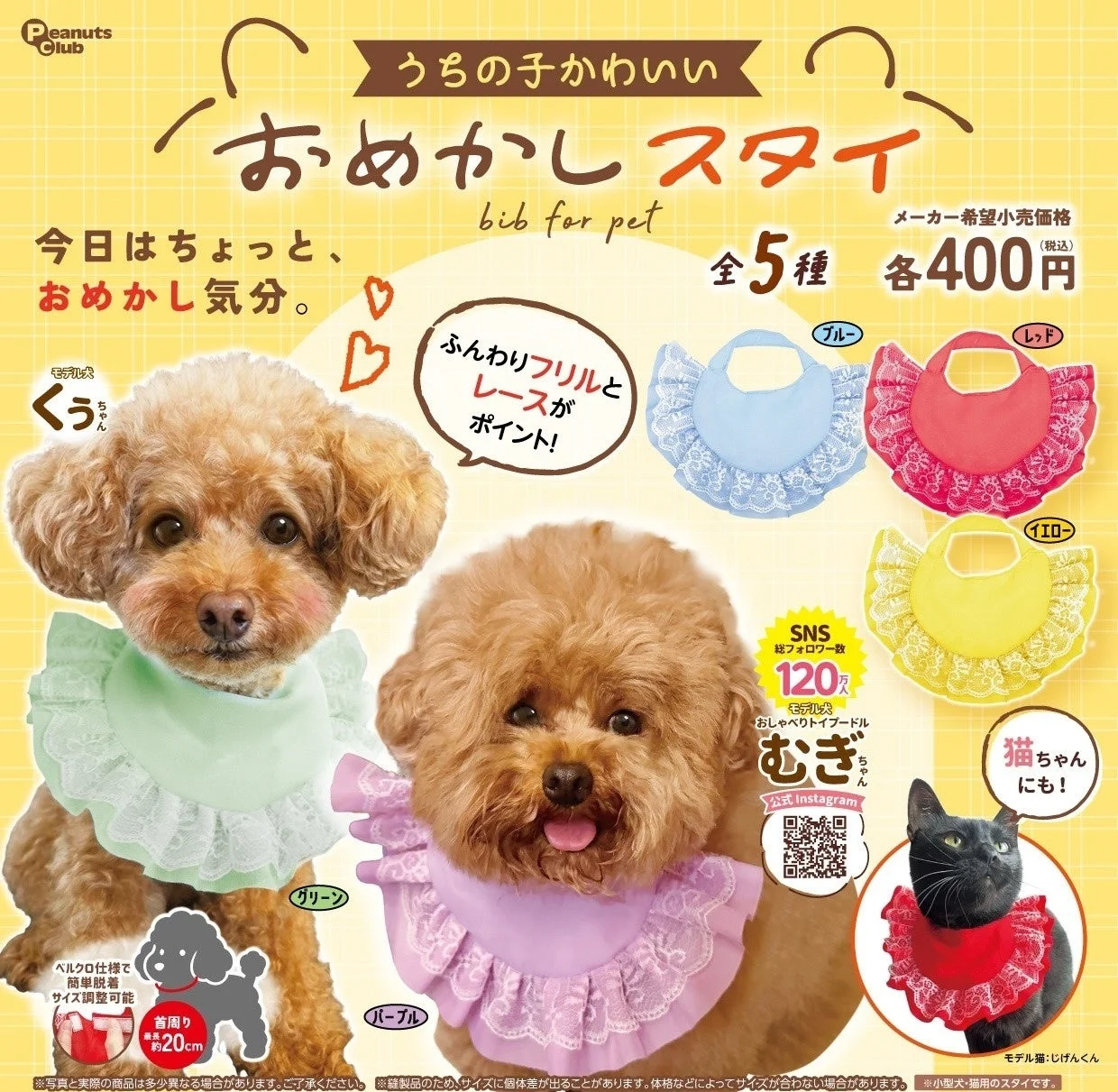 うちの子かわいい! おめかしスタイ