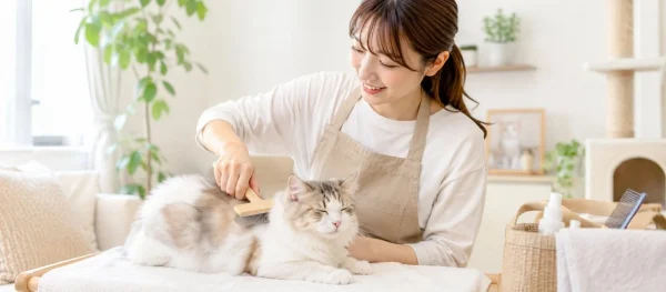猫ちゃんのストレスゼロ！おうちでプロの訪問グルーミングが受けられるって知ってた？