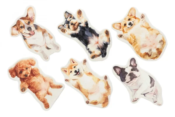 目が合うたび、思わず笑顔に！Jubileeの「おなかなで要求 犬デザイン起毛マット」に新デザイン6種が仲間入り、全19種で愛犬家を魅了