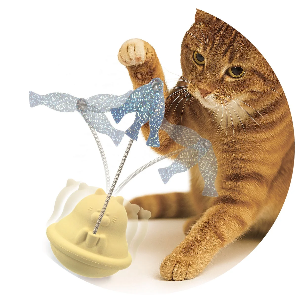 人の手を使わずに遊ぶ猫用おもちゃ