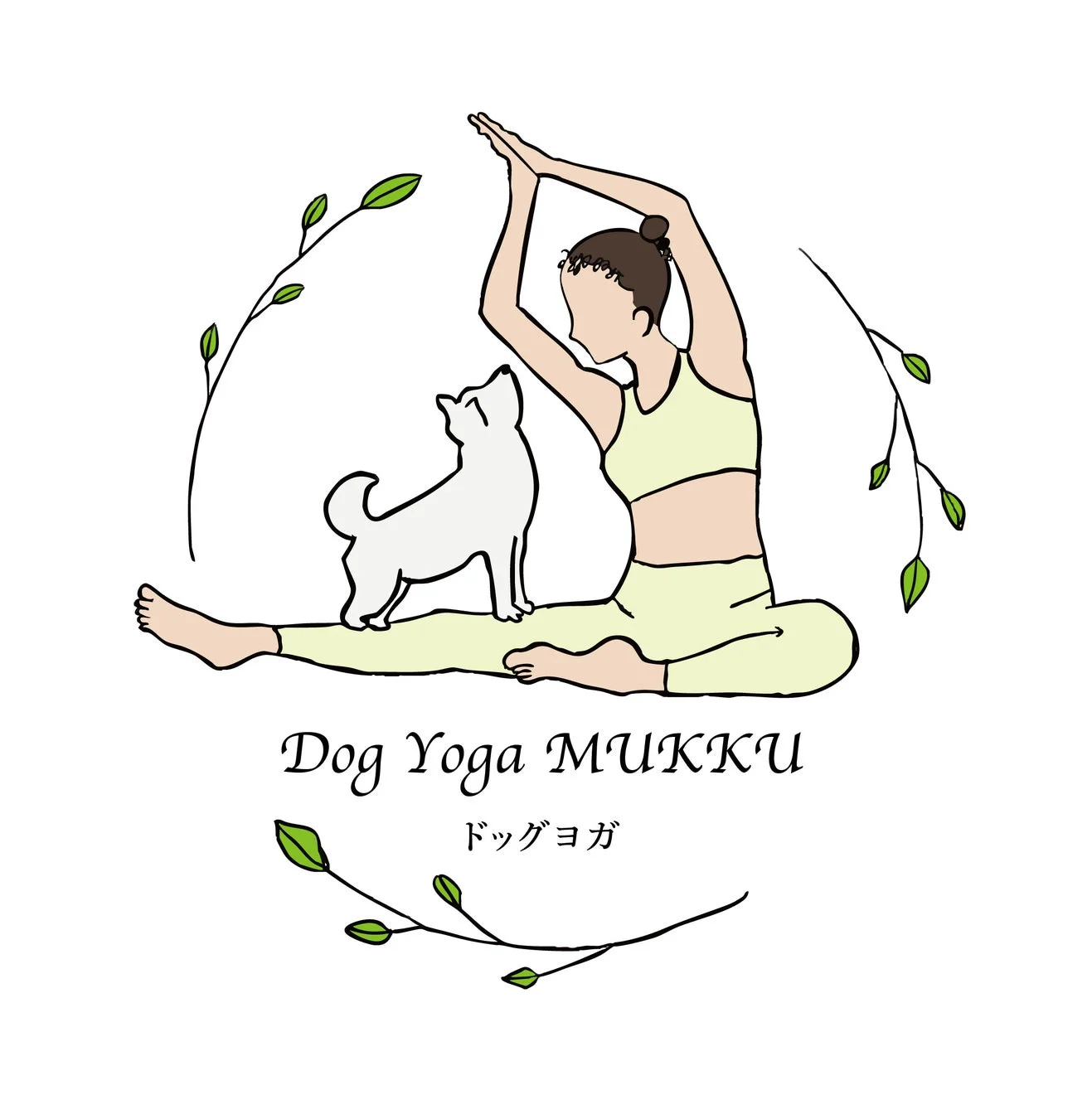 Dog Yoga MUKKUのロゴ