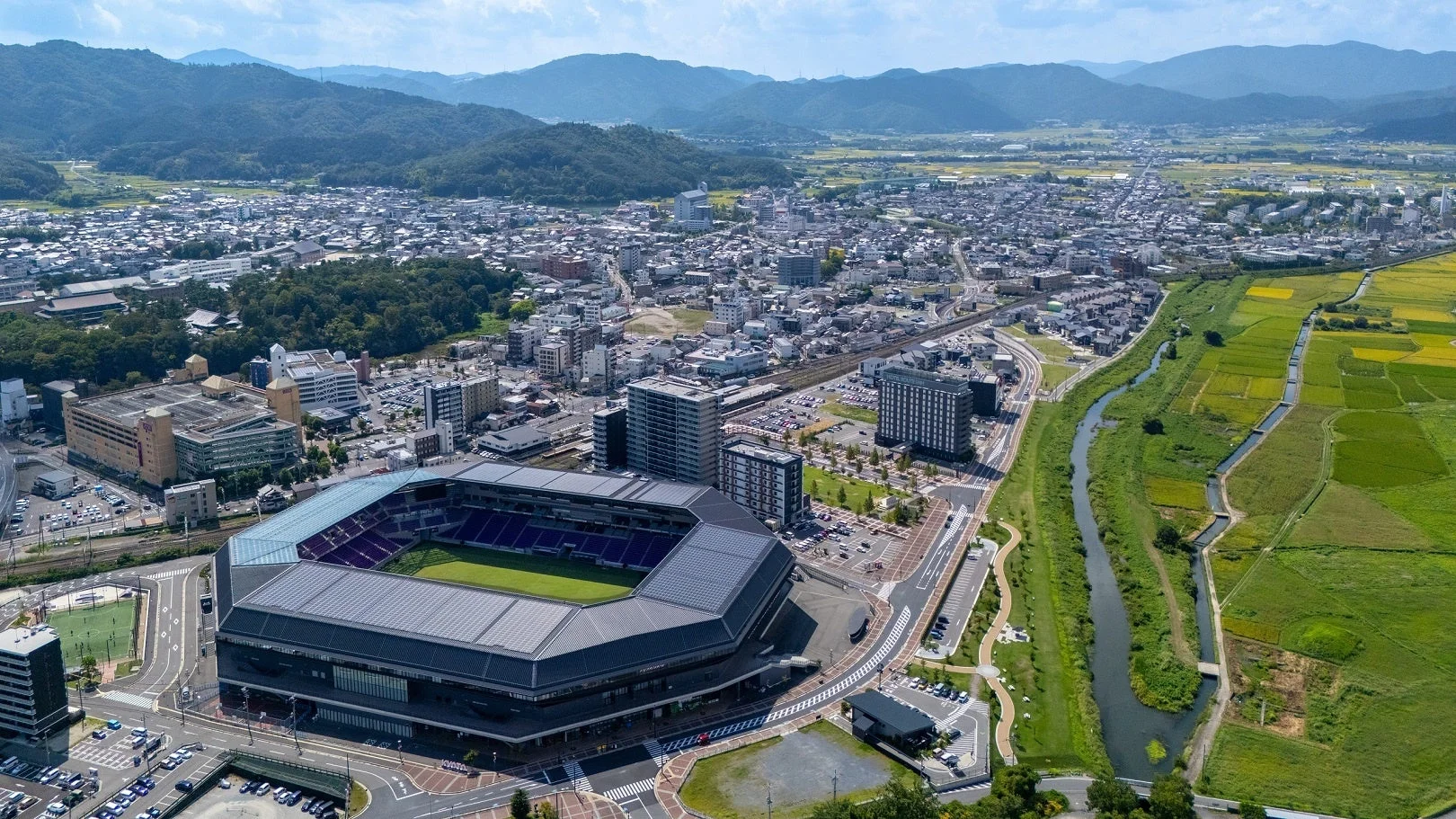 京都府亀岡市の空撮写真