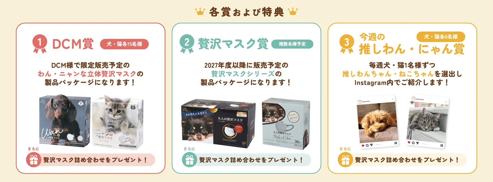 各賞と特典