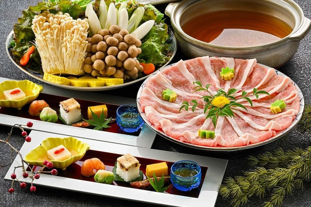 豪華なしゃぶしゃぶの食事
