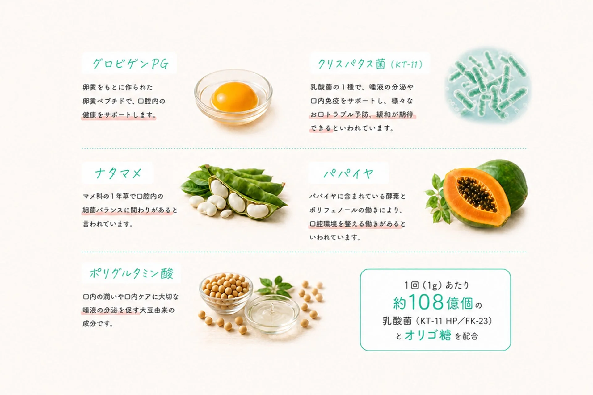 口腔ケア成分の解説