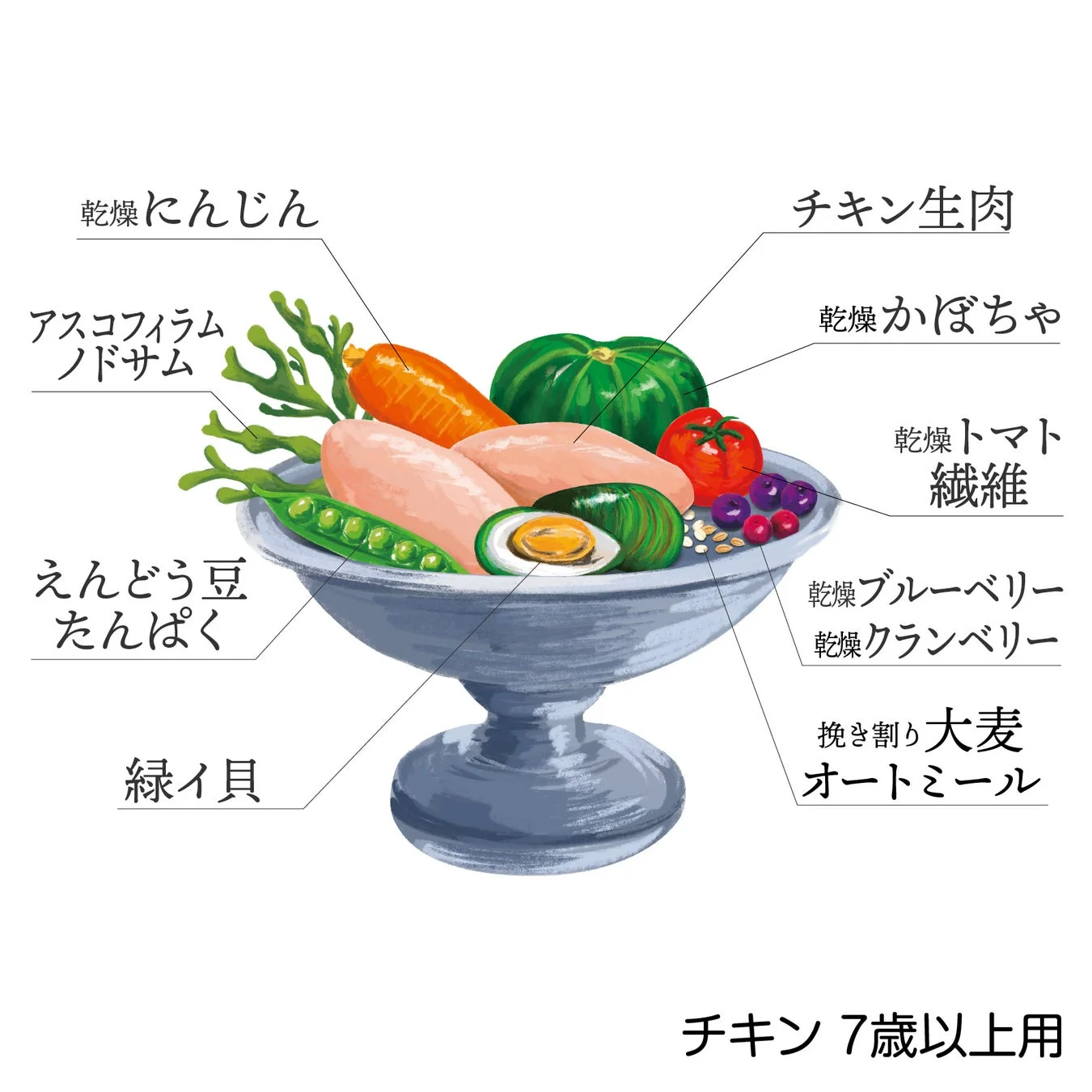 パウレ チキン 7歳以上用 原材料