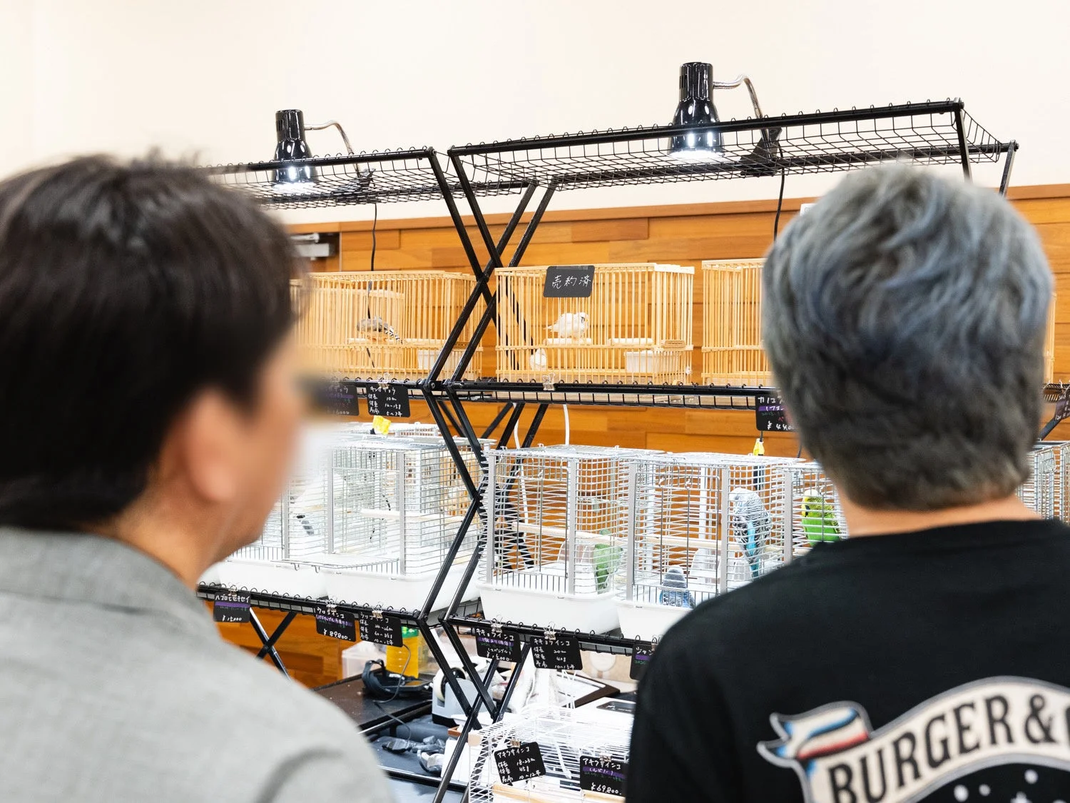 生体販売ブースの様子