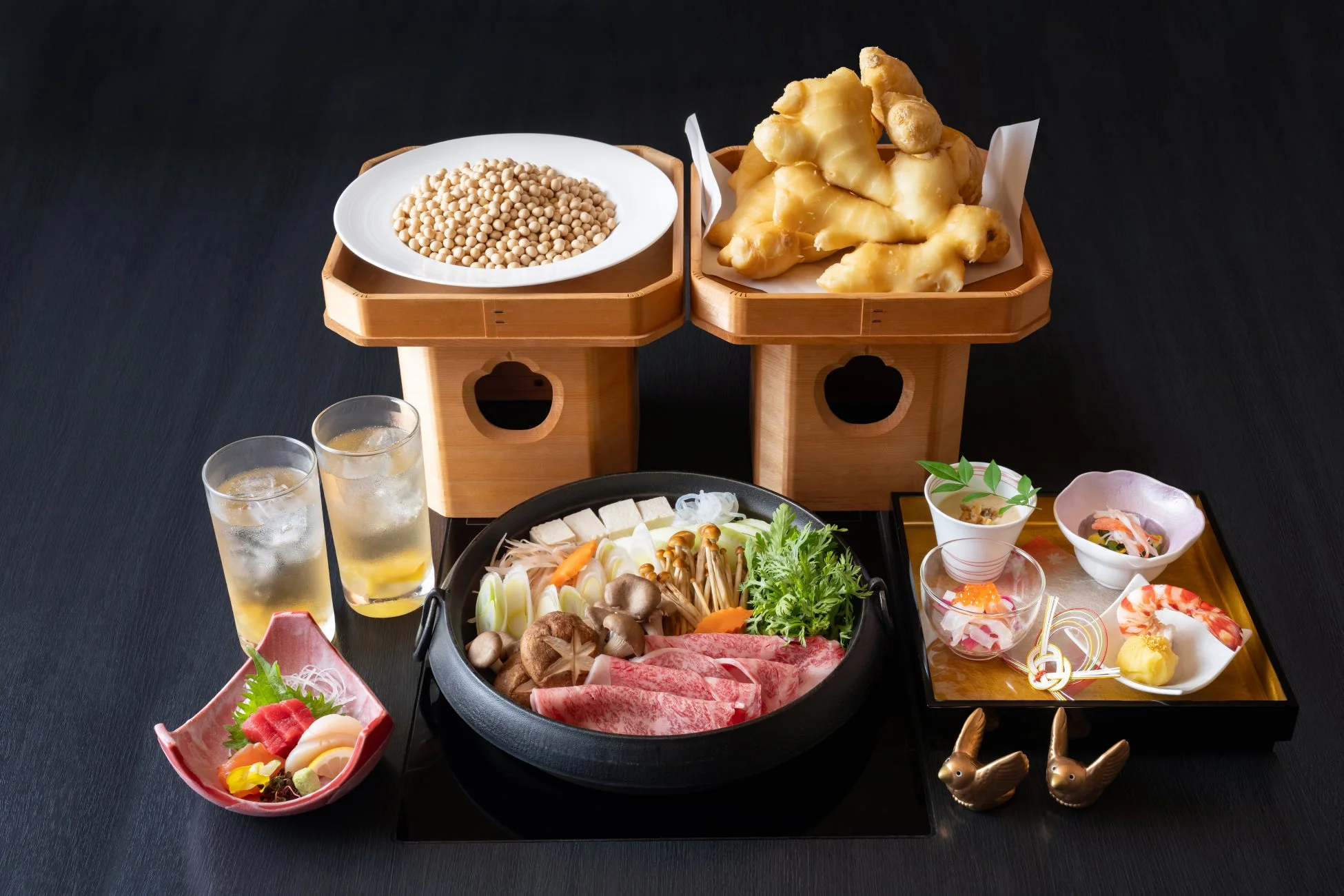 豪華なすき焼き